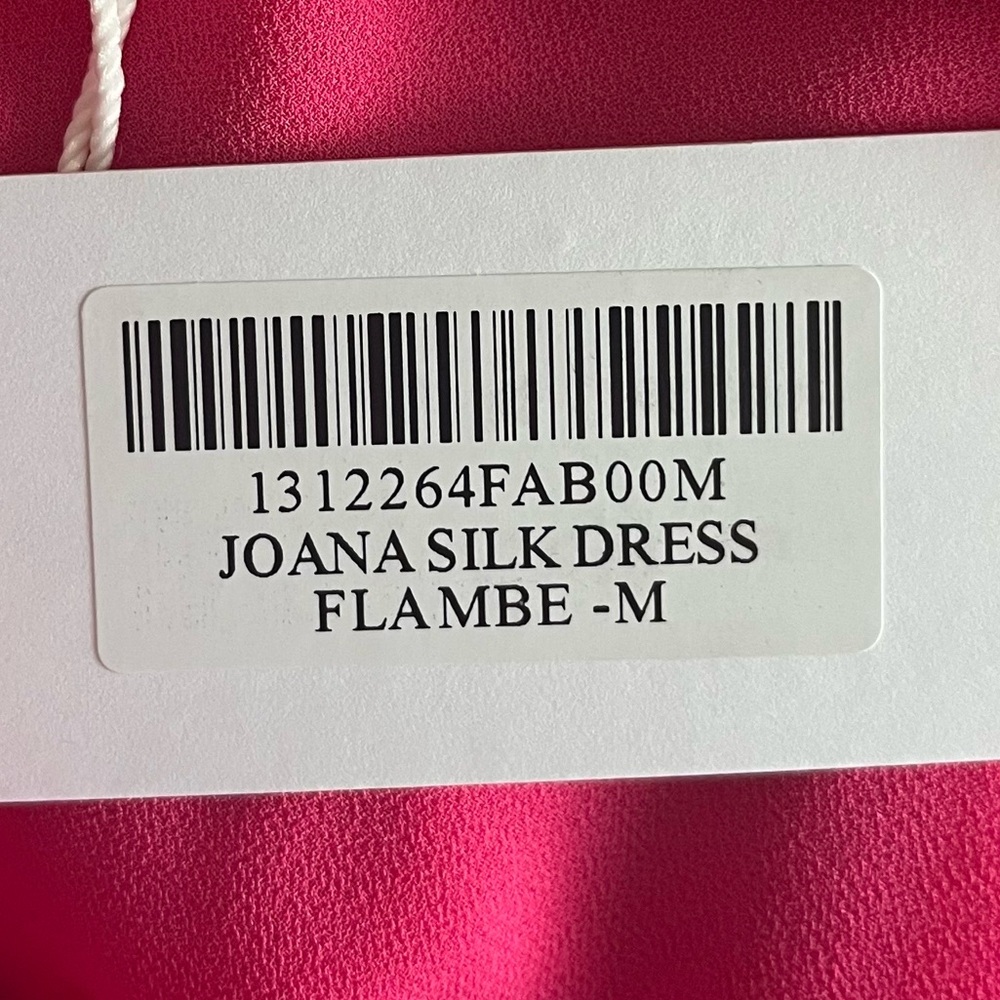 NWT Reformation Joanna Silk Dress Fuchsia - NEVER WORN! - Picture 10 of 11